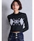 Symmetry GYDA ARGYLEニットトップス