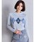 Symmetry GYDA ARGYLEニットトップス