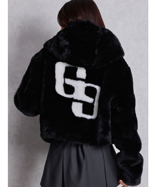 m@プロフ必見 GGエコファーショートフードコート GGエコファーショートフードコート｜ジェイダの通販｜&mall（アンド