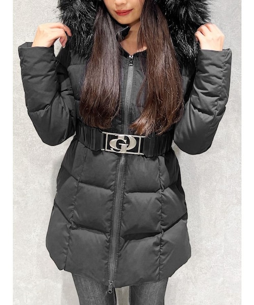 【Ohana】GYDA ベルト付きロングダウンコート TINY TINY】GDベルト付きロングダウンコート｜ジェイダの通販｜&mall