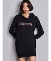 Plaisir leopardパーカーワンピース