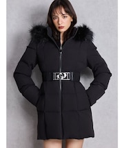 GDベルト付きロングダウンコート