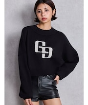 GGインターシャニットトップス