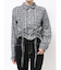 ドロストショートGRUNGEチェックシャツ
