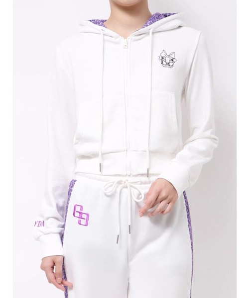 KRY YEGAN クマミミ　レオパードパーカー KRY YEGAN クマミミ レオパードパーカー