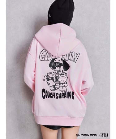 COUCH SURFING GYDALMATIANスウェットパーカー