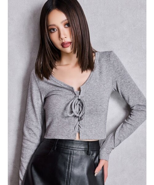 ナウンレス　フリンジショートトップス ナウンレス フリンジショートトップス NOUNLESS(ナウンレス)公式