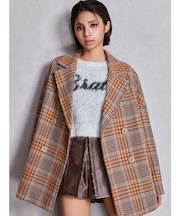 ラメmaterialチェスターコート