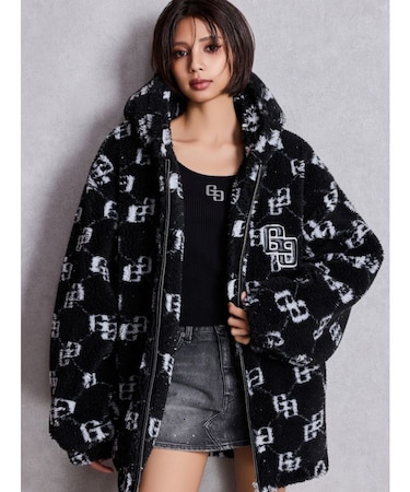 GGラメボアBIGブルゾン