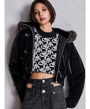 VOLUME ECO FURベルトショートブルゾン