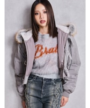 VOLUME ECO FURベルトショートブルゾン