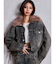 2WAY ECO FURショートデニムGジャン