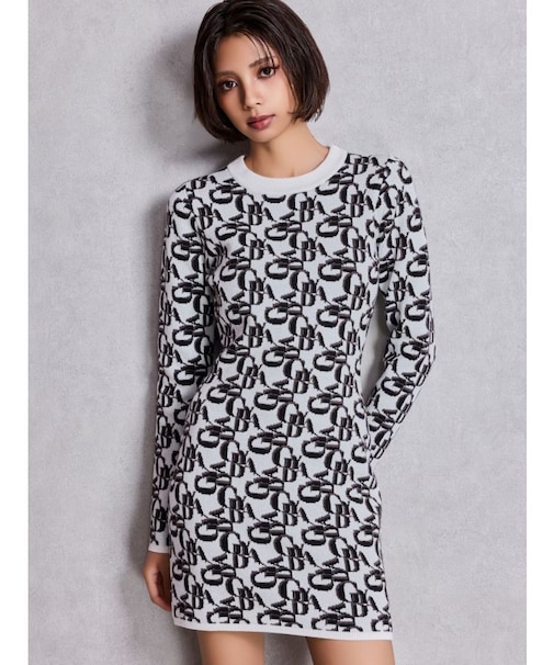 GYDA pattern プチハイニットワンピース