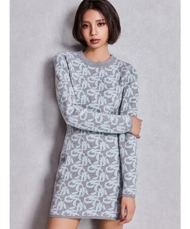 GYDA pattern プチハイニットワンピース