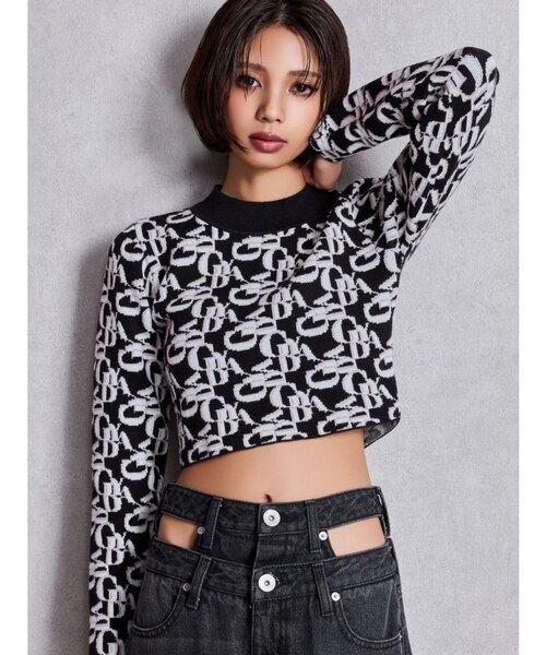 GYDA pattern プチハイニットトップス｜ジェイダの通販｜&mall（アンド