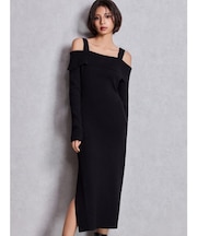 オフショルニットLONGワンピース