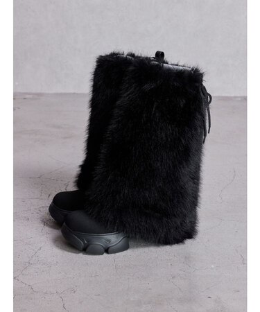 2WAY ECO FUR LEG WARMERニットブーツ
