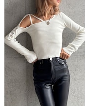 【TINY】asymmetry design ニットトップス