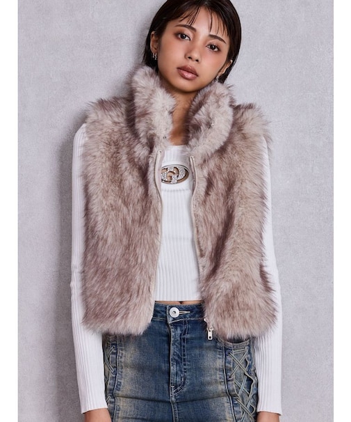 エコファーW ZIPベスト