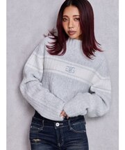 SymmetryGYDAリブニットトップス