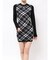 GG embroideryラメCHECKニットワンピース