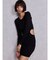 LONG SLEEVE SIDE OPEN ニットミニワンピース