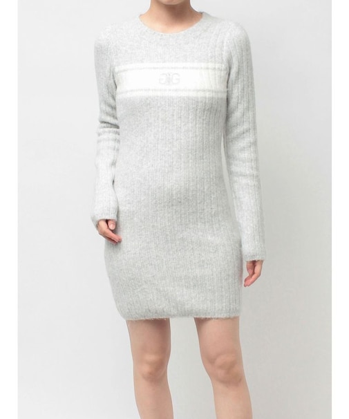 Symmetry GYDAリブニットワンピース