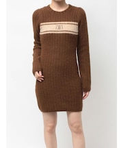 Symmetry GYDAリブニットワンピース