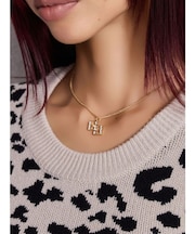 JEYSUS GGラインストーンネックレス