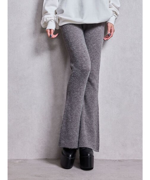 ニットフレアパンツ