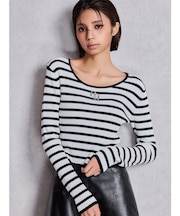 GGプレートlong sleeveニットトップス