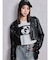 Fake leather shortジャケット
