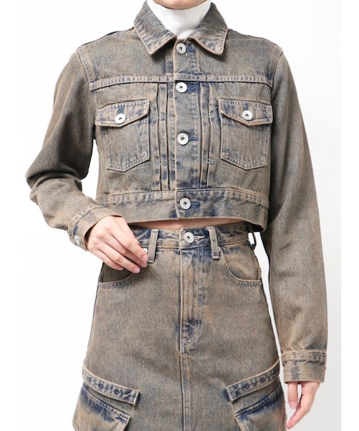 STUPID RICH bijouデニムショートGジャン