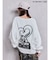 VネックSMIRK BUNNYスウェットトップス