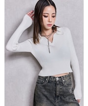 POLOニットトップス