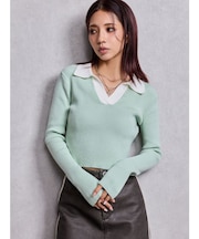 POLOニットトップス