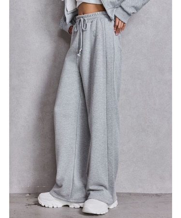 GG chain glitter print straightパンツ