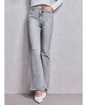 ハイウエストBASICフレアデニムパンツ