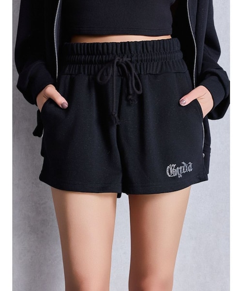 NEW ラインストーンGYDAラメショートパンツ｜ジェイダの通販｜&mall