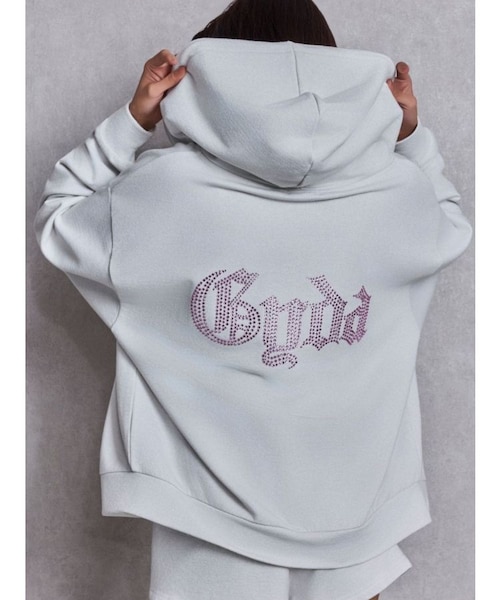 BACK GYDAラインストーンラメパーカー　ジェイダ NEW BACK GYDAラインストーンラメパーカー｜ジェイダの通販｜&mall