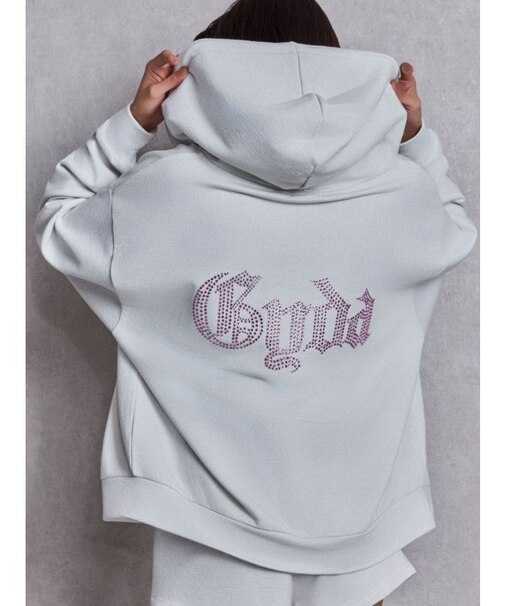 NEW BACK GYDAラインストーンラメパーカー