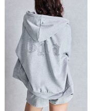 NEW BACK GYDAラインストーンラメパーカー