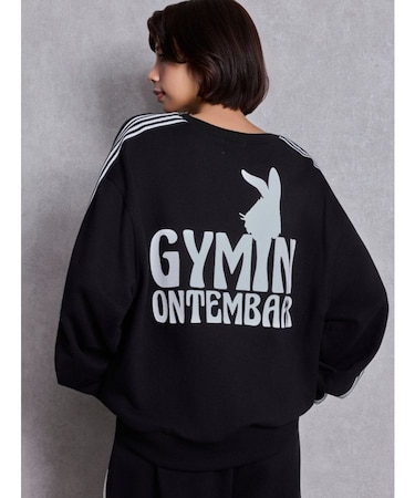 GYMINI BUNNYラインスウェットトップス