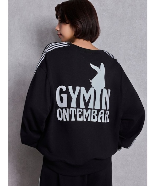 GYMINI BUNNYラインスウェットトップス