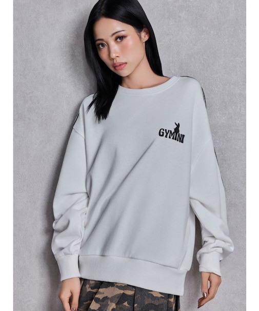 GYMINI BUNNYラインスウェットトップス