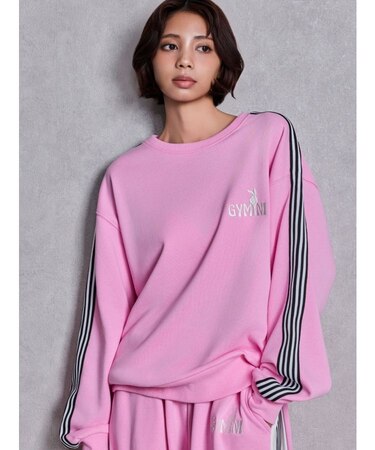 GYMINI BUNNYラインスウェットトップス