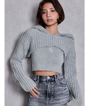 GGアンサンブルニットパーカー