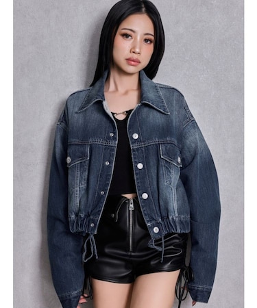 reversible chain Symmetry GYDAショートデニムGジャン