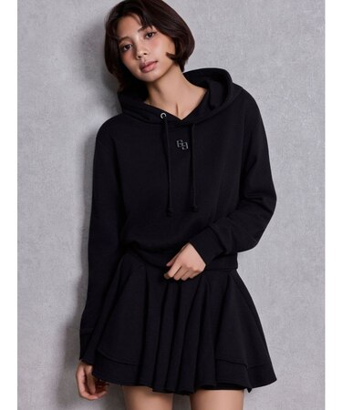 GGプレートドッキングフレアスウェットワンピース