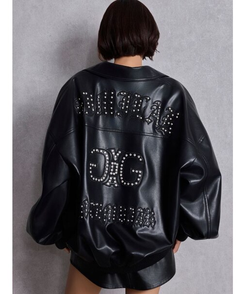 bijou Symmetry GYDAフェイクレザーBIGブルゾン